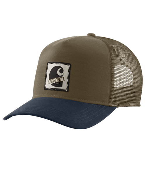 Men's Rugged Flex Five-Panel Canvas Patch Cap