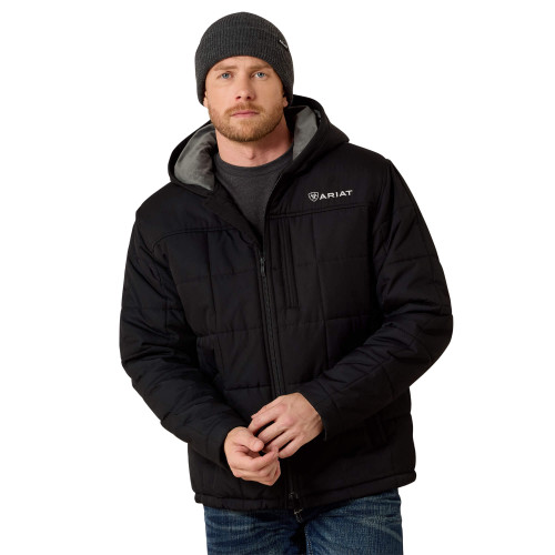 Ariat Men's Crius Hooded Insulated Jacket - Black