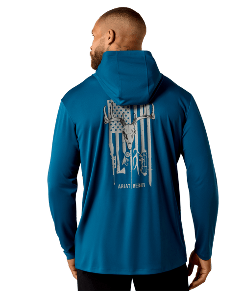 Rebar Sunblocker Outdoor Hooded Classic Fit Long Sleeve T-Shirt