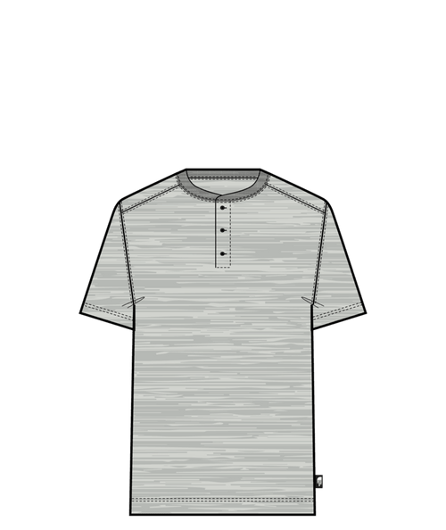 Men's Tri-Blend Short-Sleeve Henley