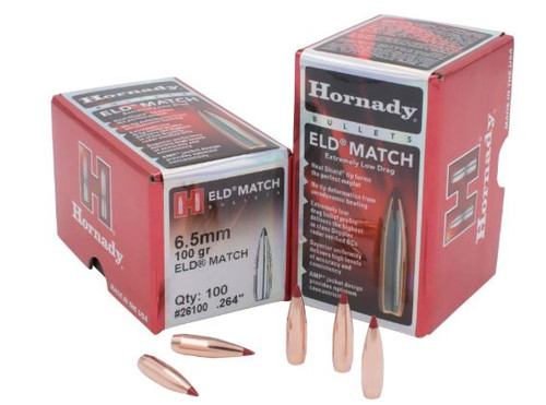 Hornady 6.5Mm .264 100 Gr Eld Match 26100-090255709490