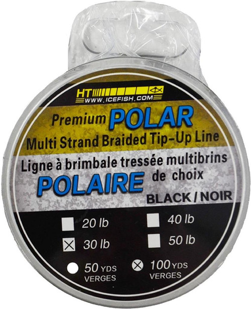 Ice Line 30 # Test 100 Yds. Black Braided