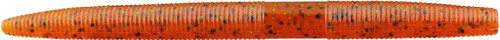 4" Senko / 10 Pack / Pumpkin W/ Black & Green Flak