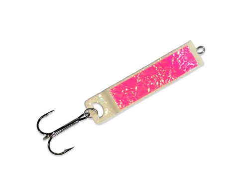 Mack's Lure Cripplure - Crushed Pink/Glow, 1 3/4 in. / 1/4 oz / #6 TRB