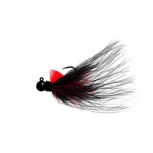Aerojig Marabou 1/8OZ, Black/Fla