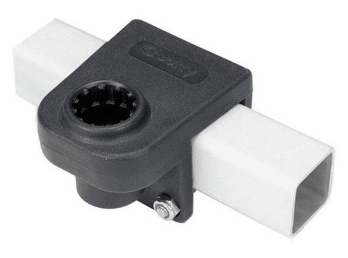 Rail Mounting Adapter, Black, 1-1/4” Squar