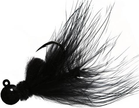 Aerojig Marabou 1/8OZ, Black/Bla