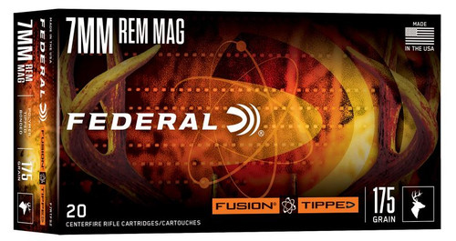 F7RTFS2 FEDERAL 7MM REM MAG 175GR FUSION TIPPED 20-604544695229