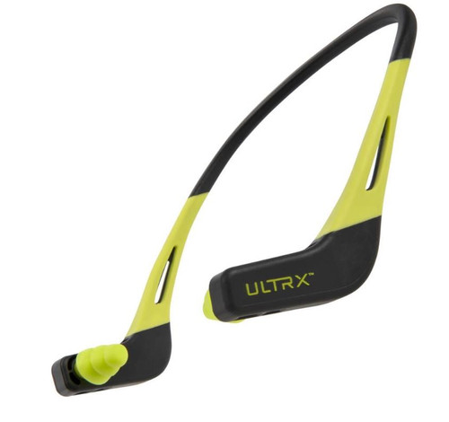 4102 ULTRX Wave Banded Ear Plugs - Gray/Yellow -26-026509075820