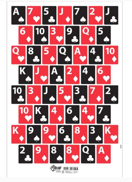 Allen EZ Aim Deck Of Cards Target & Backer 15733-026509075905