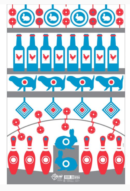 15734 EZ Aim Shooting Gallery Target & Backer - Co-026509075912