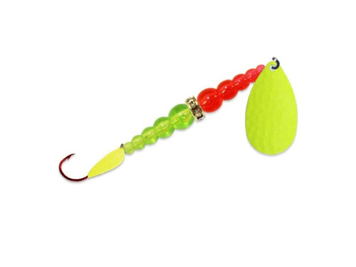 Mack's Lure Kokanee Killer Single - Chartreuse/Fire Orange/Chartreuse/Chartreuse, 8