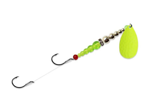 Mack's Lure Double Whammy Classic Original - Chartreuse/Chrome/Chartreuse, 8