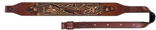 AA&E Leathercraft Brown Gun Sling 8502054 210-818337010537