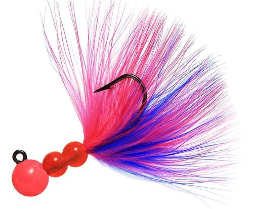 Beau Smj Marabou Jig 1/4,Hot-Pk/