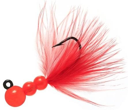 Beau Smj Marabou Jig 1/8,Flame/R