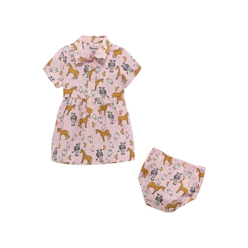 Wrangler® Baby Girl Snap Dress