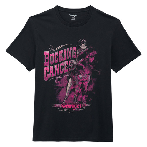 Wrangler® Bucking Cancer Graphic Short Sleeve T-Shirt - Regular Fit
