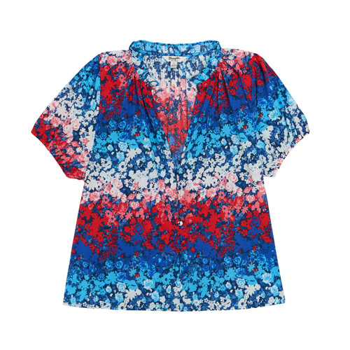 Wrangler Retro® Americana Puff Sleeve Blouse