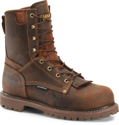 Carolina 28 Series: 8" Waterproof Work Boot (Comp Toe) - Brown
