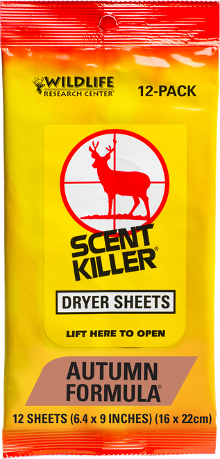 Scent Killer® Autumn Formula® Dryer Sheets
