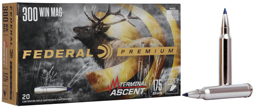 Federal Terminal Ascent, 300 Win Mag, 175 Grain, Terminal Ascent - 20 Rounds
