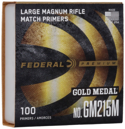 Federal Gold Medal Centerfire Primer, Large Magnum Rifle Match - 100 Count