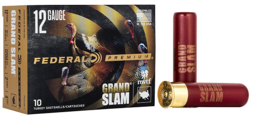 Federal Grand Slam, 12 Gauge, 4 Shot, 3-1/2 in, 2 oz - 10 Rounds