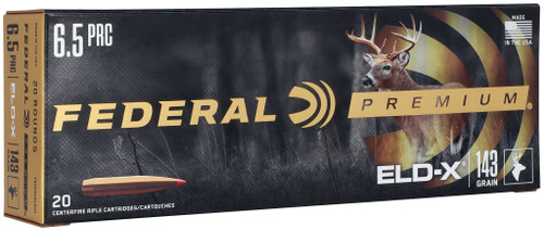 Federal ELD-X, 6.5 PRC, 143 Grain, ELD-X - 20 Rounds