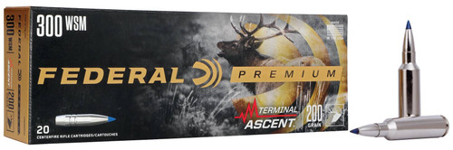 Federal Terminal Ascent, 300 WSM, 200 Grain, Terminal Ascent - 20 Rounds