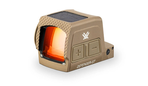 Vortex Defender-ST Enclosed Solar Micro Red Dot - Multi-Reticle, Tan