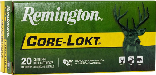 Remington Core-Lokt, 350 Legend, 180 Grain, Jacketed Soft Point, 2100 fps - 20 Rounds