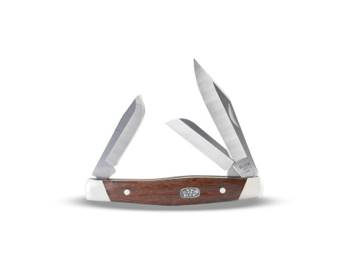 Buck 301 Stockman Knife - Wood Handle - Granadillo/Nickel Silver