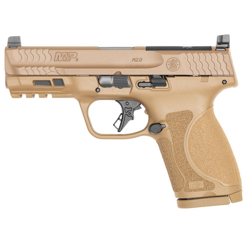 Smith & Wesson M&P9 M2.0 4 Inch Optics Ready No Thumb Safety Flat Dark Earth Compact Series 9mm - Item #13572