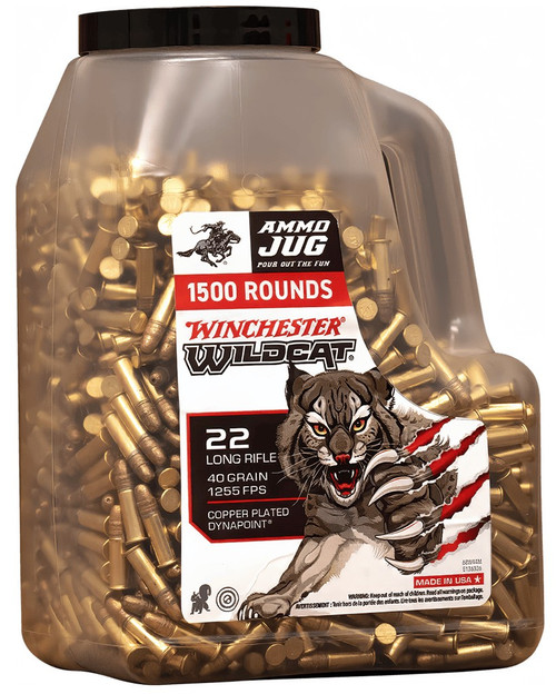 Winchester Wildcat 22 Long Rifle, 40 Grain - 1500 Rounds