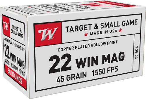 Winchester USA 22 Win Mag, 45 Grain - 50 Rounds