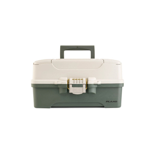 Plano Three-Tray Tackle Box - Green/Tan