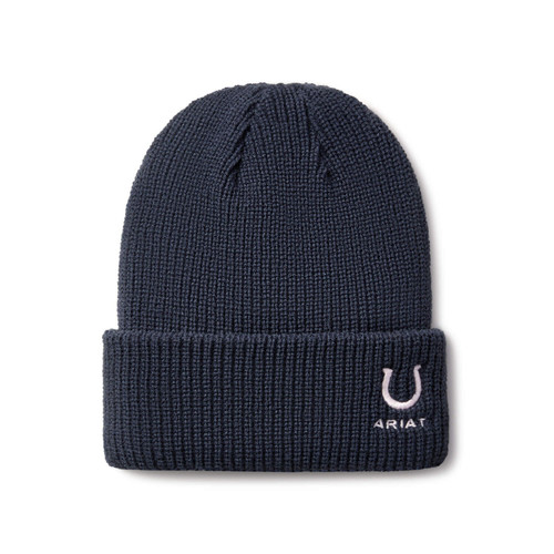 Ariat Kids' Horse Shoe Beanie - Navy