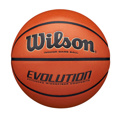 Wilson Evolution Game Basketball - Orange / Black, 7, Deflated Bulk