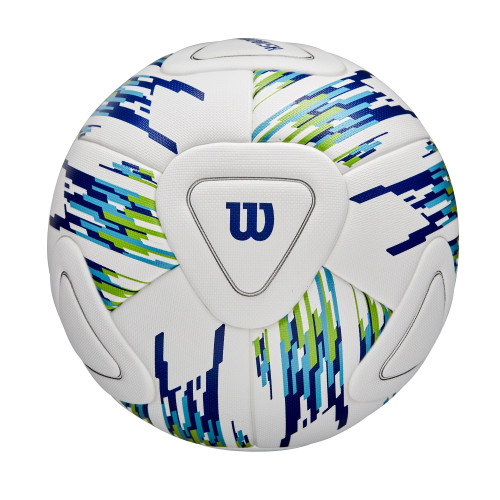 Wilson NCAA Vanquish Soccer Ball - White / Blue / Green, 4, SIOC