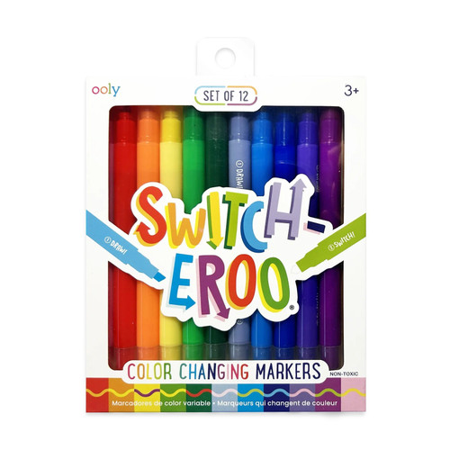 Ooly Switch-Eroo Color Changing Markers - Classic - Set of 12