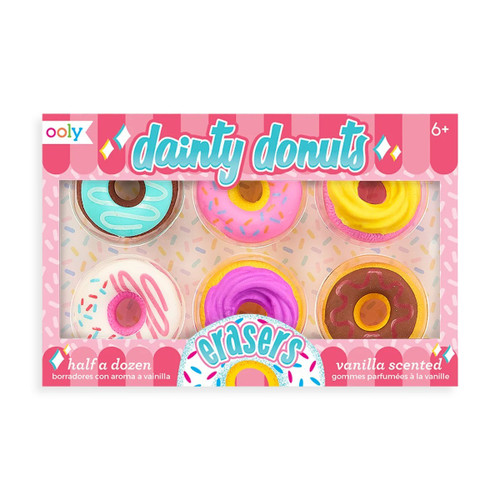 Ooly Dainty Donuts Erasers - Set of 6