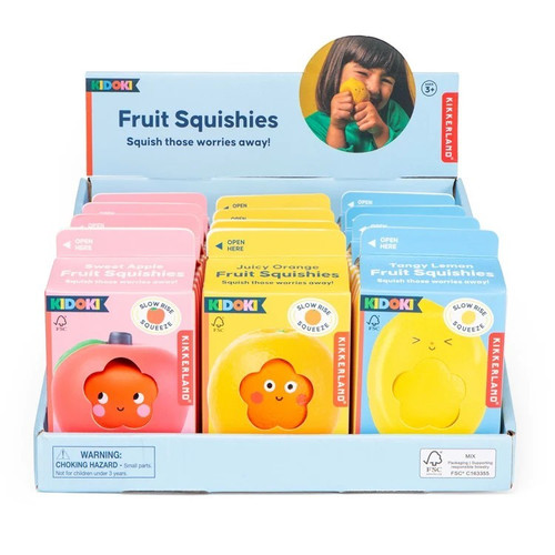 Kikkerland Kidoki Fruit Squishies