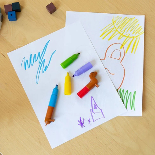 Kikkerland Rainbow Dachshund Markers
