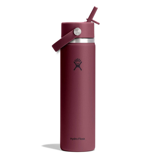 Hydro Flask 24 oz Wide Mouth with Flex Straw Cap - Burgundy