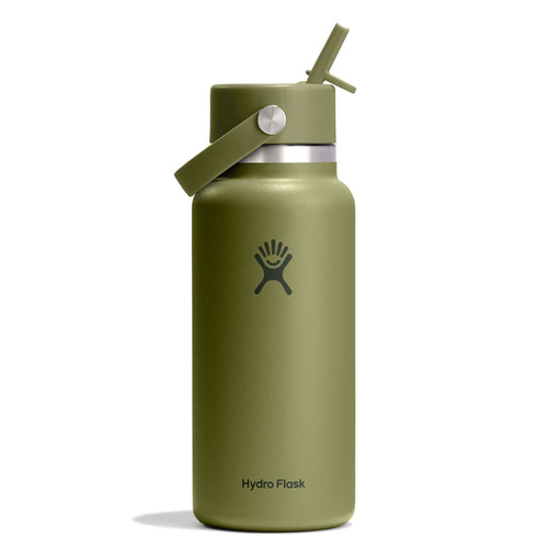 Hydro Flask 32 oz Wide Mouth with Flex Straw Cap - Palmer Green