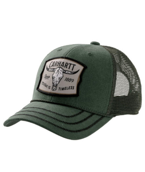 Carhartt Men's Oakland Steer Cap - Forestry Green