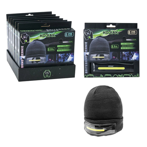 Litezall Kodiak Beanie with Built-in Wide Beam Headlamp