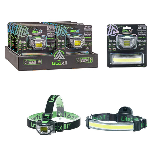 LitezAll Briteband Headlamp + 4-Mode Headlamp