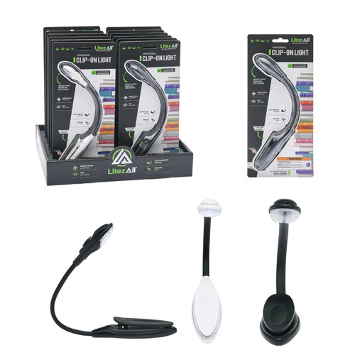 LitezAll Clip On Adjustable LED Book Light